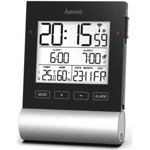 Funkwecker Black Line Schwarz - Hama
