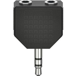 Hama Audio-adapter, 3,5 mm jack St. - 2 x 3,5 mm jack koppel., stereo