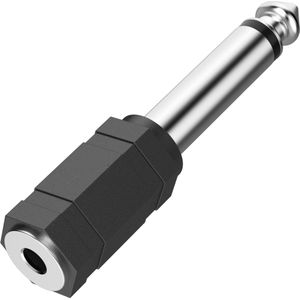 Hama Audio-adapter, 3,5mm jack koppeling mono - 6,3mm jack stekker mono - Mini jack kabel