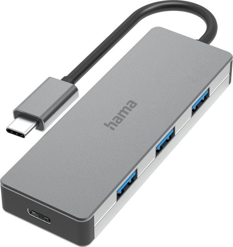 Hama USB-C® (USB 3.2 Gen 2) multiport hub 4 poorten Antraciet