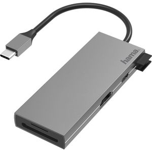 Hama Multipoort Adapter Usb-c - 6 Poorten (200110)