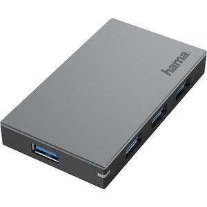Hama - USB-hub - 4-poorts - USB 3.0 - Incl. Kabel en Netadapter