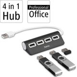Hama - USB-A Hub - Docking Station - Zwart - 4 Haven