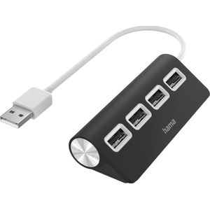 Hama - USB-A Hub - Docking Station - Zwart - 4 Haven