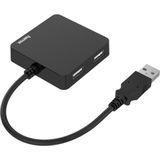 Hama USB-hub, 4-poorts, USB 2.0, 480 Mbit/s