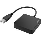 Hama USB-hub, 4-poorts, USB 2.0, 480 Mbit/s