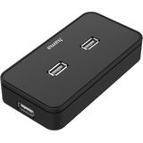 Hama 00200123 interface hub USB 2.0 480 Mbit/s Zwart