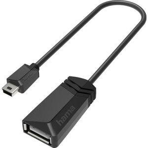 Hama USB 2.0 Adapter [1x USB-A 2.0 stekker - 1x Mini-USB 2.0 AB stekker]