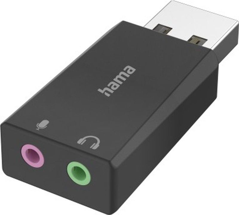Hama - USB Geluidskaart - Zwart - USB 2.0