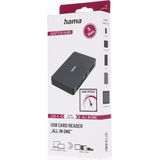 Hama - All in One - Geheugenkaartlezer - Zwart - USB 3.0
