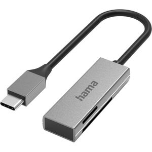 Hama USB-kaartlezer, USB-C, USB 3.0, SD/microSD, alu