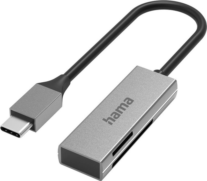 Hama - USB-C Kaartlezer - Alu - USB 3.0 - SD/microSD