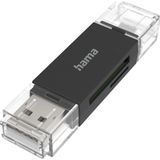 Highspeed Kaartlezer - USB-A - Micro-USB - Zwart - Tot 2 TB