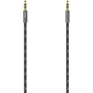 Hama Audiokabel, 3,5-mm-jack-st. - st., stereo, metaal, verguld, 0,75 m