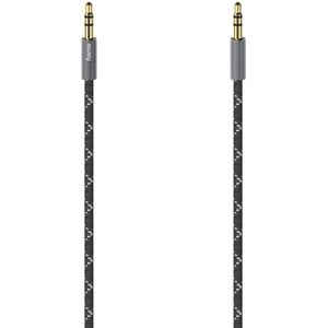 Hama Audiokabel, 3,5 mm jack St. - St., stereo, metaal, verguld, 1,5 m