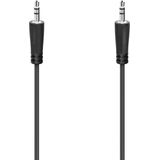 Hama Mini Jack kabel 3,5 mm (AUX-kabel, 3,5 mm, audio, 5 m) zwart