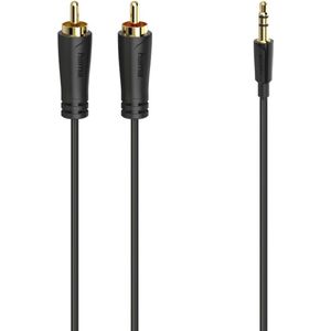 Hama Audiokabel 3,5-mm-jack-stekker - 2 Cinch-stekker Stereo Verg. 1,5 M