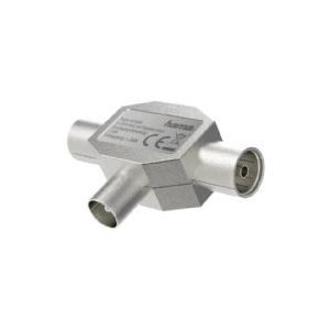 Hama Antenneverdeler, coax-stekker - 2 coax-koppelingen, metaal