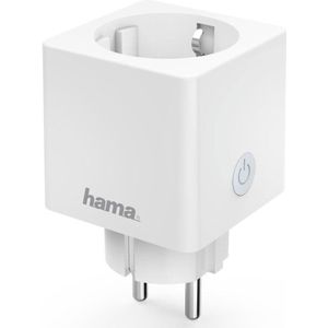 Hama Wifi-stopcontact ""Mini"", met meting van verbruik, via spraak/app te bed.