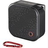 Hama Bluetooth Luidspreker Pocket 2.0 Waterdicht - Compacte Muziekbox, 14 uur Speeltijd, AUX, Handsfree, 3,5 W, Karabijnhaak (Zwart)