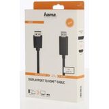 Hama 00200712, 1,5 m, DisplayPort, HDMI, Männlich, Männlich, Gerade