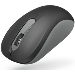 Hama Draadloze muis voor links- en rechtshandigen (3 toetsen, 2,4 GHz, met nano-USB-ontvanger, 1600 dpi, optische muis voor laptop en pc, antraciet/zwart