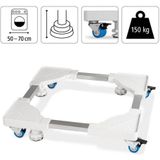 Xavax - 00110233 - Transportwagen - Wit - Metaal - Max. Draagvermogen 150 kg