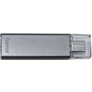 Hama Uni-C Klassiek (128 GB, USB-C, USB 3.0), USB-stick, Grijs