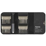 Hama - Universele Schroevendraaierset - Zwart - 24-in-1 Mini-schroevendraaier-set