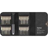 Hama - Universele Schroevendraaierset - Zwart - 24-in-1 Mini-schroevendraaier-set