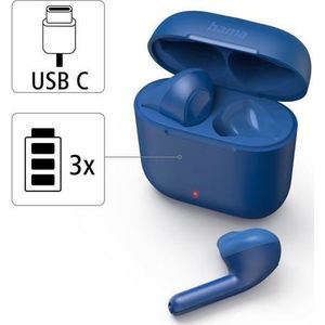 Hama Freedom Light Headset Draadloos In-ear Oproepen/muziek Bluetooth Blauw