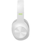 Hama Bluetooth hoofdtelefoon, over-ear headset (draadloze headset met 38 uur batterij, opvouwbare oordopjes met basversterking, geïntegreerde microfoon, draadloze headset) wit