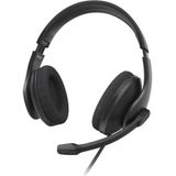 Hama - HS-USB300 - Koptelefoon - Zwart - USB - Beweegbare Microfoonarm