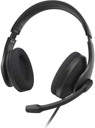 Hama - HS-USB300 - Koptelefoon - Zwart - USB - Beweegbare Microfoonarm