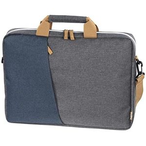 Hama Laptoptas tot 13,3 inch (notebooktas voor laptop, tablet, MacBook, Chromebook tot 13,3 inch, schoudertas als werktas of schooltas voor heren en dames) blauw grijs