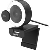 Hama - C-800 Pro - Webcam - QHD 2K - Inclusief Microfoon en Ringlamp
