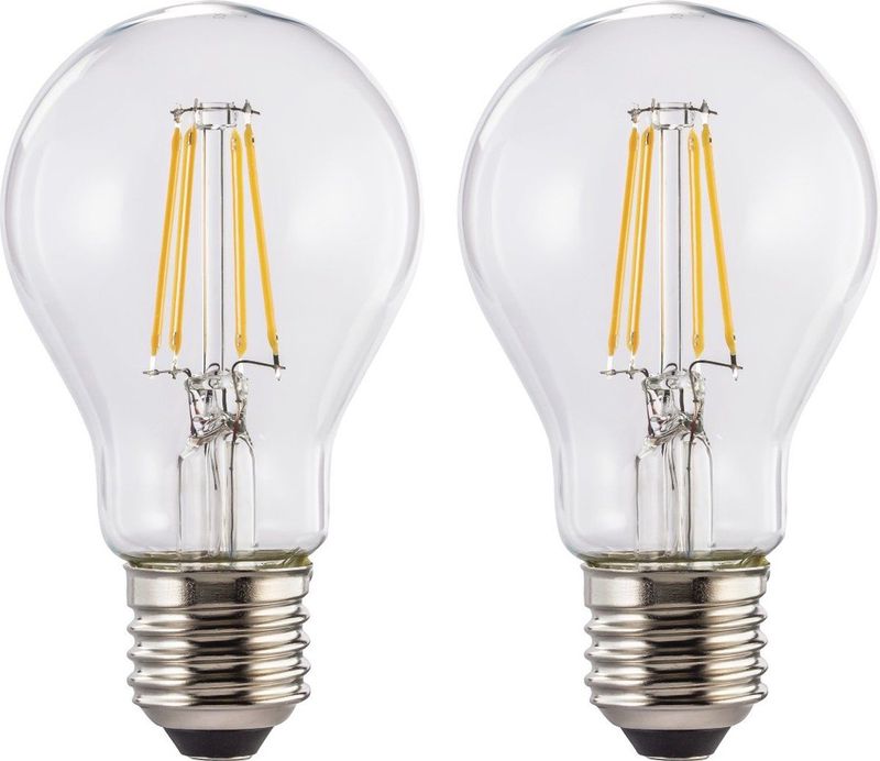 Xavax - Gloeilamp - E27 - 6.50 W - 806 lm - 2 x E - Warmwit