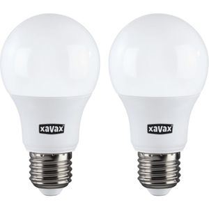 Xavax Ledlamp E27 806lm Vervangt 60W Gloeilamp Warm Wit 2 Stuks