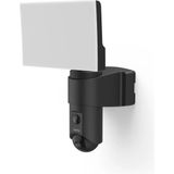 Hama Wi-Fi Bewakingscamera voor Buiten - Camerabeveiliging met verlichting en infrarood bewegingsmelder - Full HD 1080p - Micro SD-kaart tot 128GB - Hama Smart Solution App en Spraakbesturing - Zwart