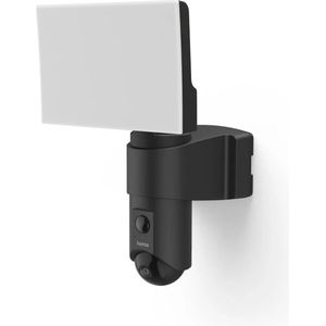 Hama Bewakingscamera (wifi-camera voor buiten, buitencamera met spraak-/app-bediening, weerbestendige buitencamera met licht, bewegingsmelder, nachtzicht, 2-weg audio, opname, Full HD), zwart