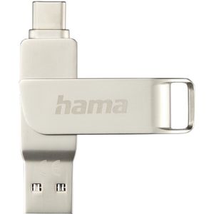 Hama C-Rotate Pro USB flash drive 128 GB USB Type-A / USB Type-C 3.2 Gen 1 (3.1 Gen 1) Zilver