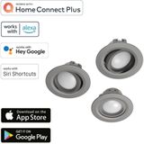 Hama - Wifi-Led-Inbouwspot - Wit - Smart Home - Draaibaar