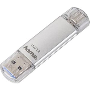 Hama C-Laeta USB flash drive 64 GB USB Type-A / USB Type-C 3.2 Gen 1 (3.1 Gen 1) Zilver