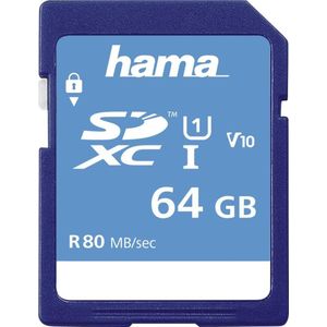 Hama 00213110 flashgeheugen 64 GB SDXC UHS-I Klasse 10