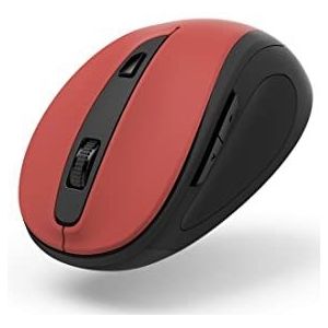 Hama Optische Draadl. Muis 6 Knoppen MW-400 V2 Ergo. USB-ont. Sienna-rood