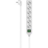 Hama - Stekkerdoos - 6-voudig - Wit - Kunststof - Met Hoofdswitch