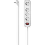 Hama - Stekkerdoos 4-voudig - Wit - 1,5 m - Met Schakelaar