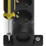 Hama - Stekkerdoos - Zwart - 6-Voudig - 1,4 m - Met Overspanningsbeveiliging