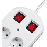 Hama 00223163 power uitbreiding 2 m 10 AC-uitgang(en) Binnen Wit