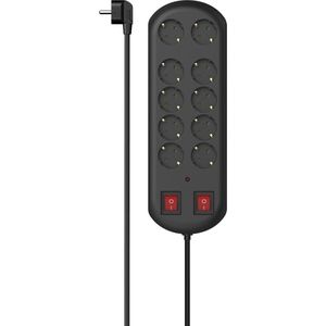 Hama 223164 Stekkerdoos 10-voudig Zwart